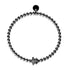Tortuga | Onyx Stahl | Kristall Meeresschildkröte Armband
